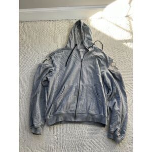 lf grey clip hoodie size small